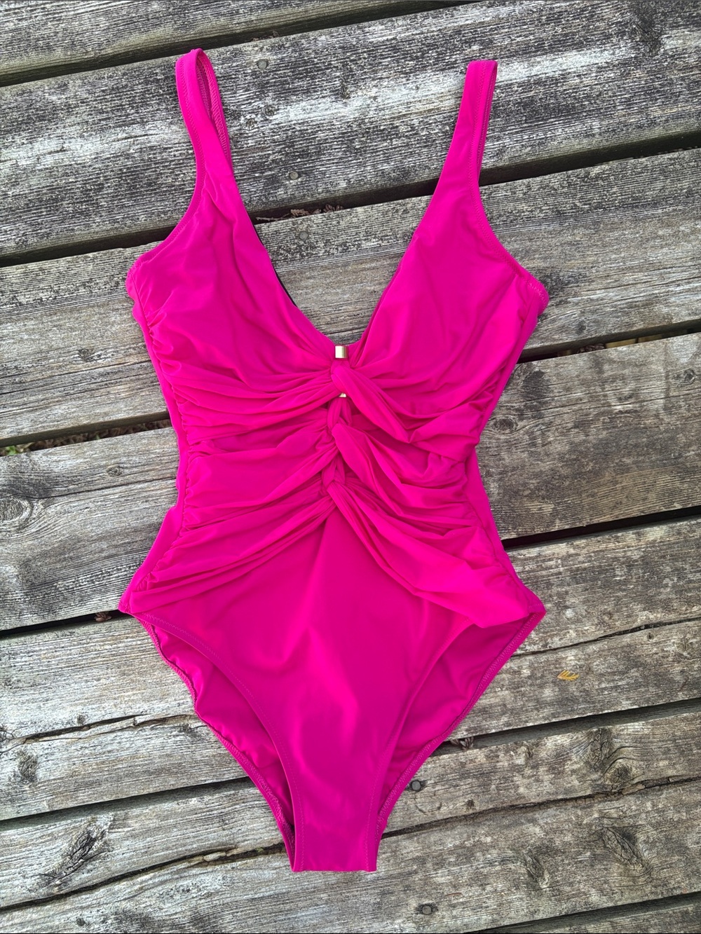 Slimming Ruched One-Piece Swimsuit by GOTTEX